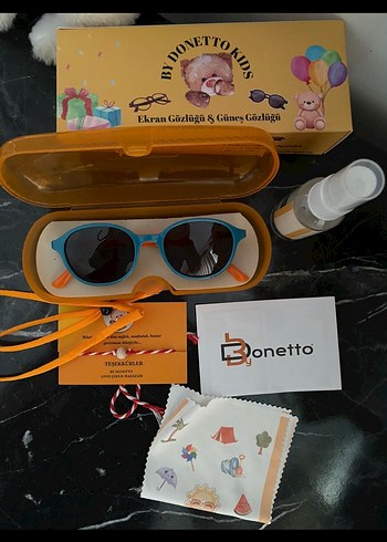Bonetto Kids Çok Renkli Güneş Gözlüğü Seti