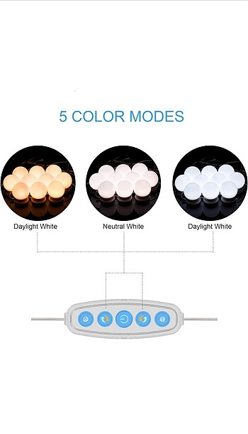 Diğer Aourow LED makyaj ışığı ayna lambası,