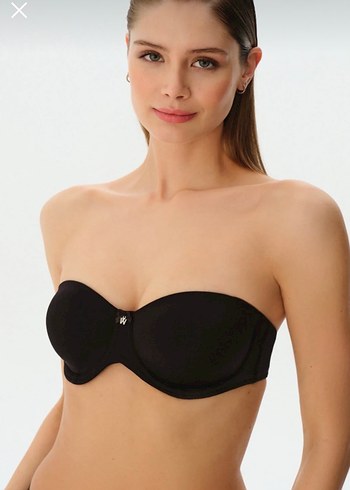 Suwen linda siyah straplez desteksiz sütyen - Görsel 3
