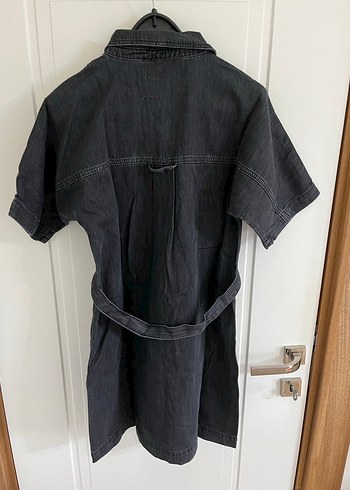 Colins denim Jean kot elbise kemerli 90s - Görsel 2