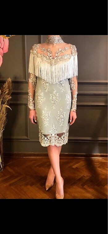Elif Şimal Tasarım Elbise (36 Beden)