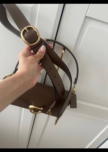 Bej Deri Kadın Omuz Çantası - Görsel 4