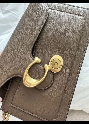 Bej Deri Kadın Omuz Çantası - Görsel 6