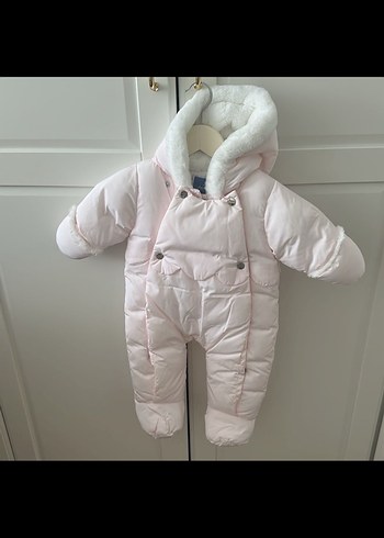 Jacadi Paris Pembe Yenidoğan Bebek Tulum Mont - Görsel 8