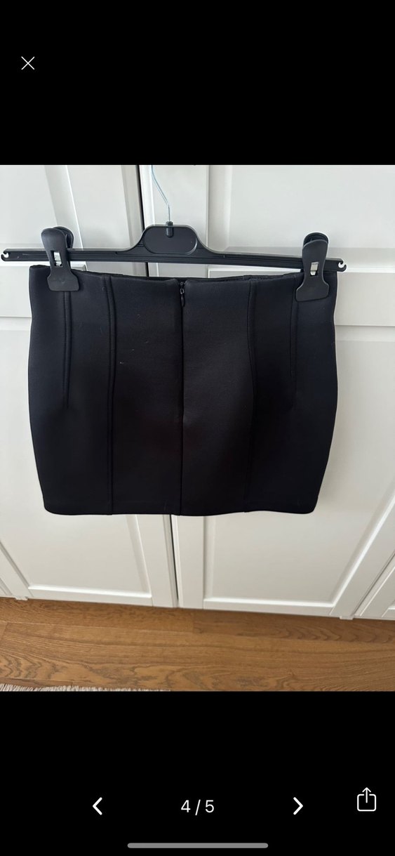 Siyah Mini Dar Kesim Etek - Görsel 4