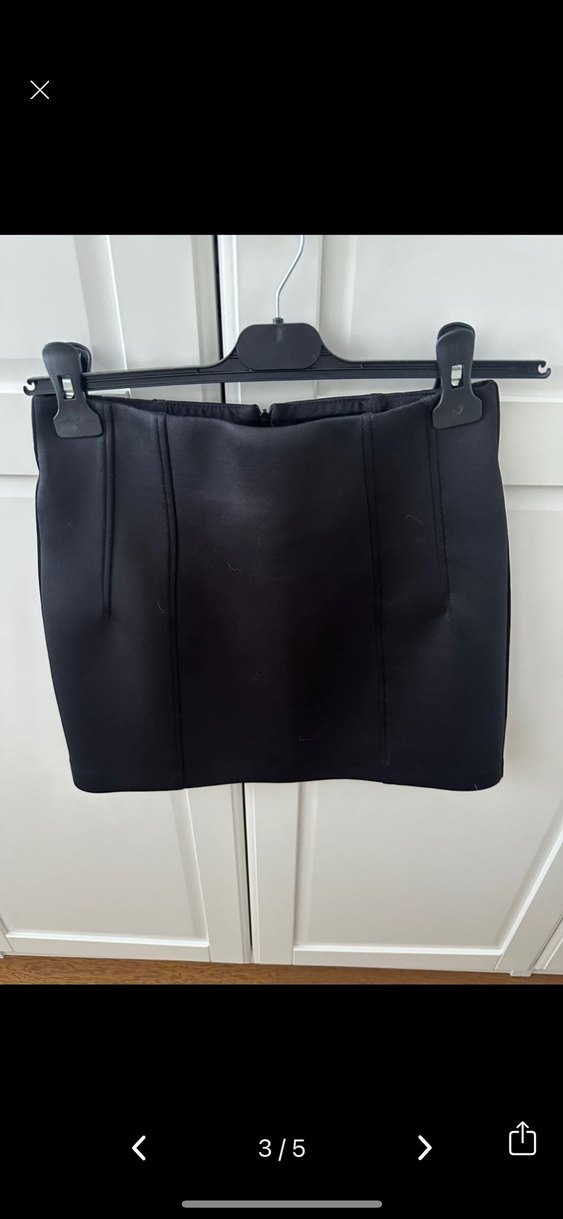 Siyah Mini Dar Kesim Etek - Görsel 3