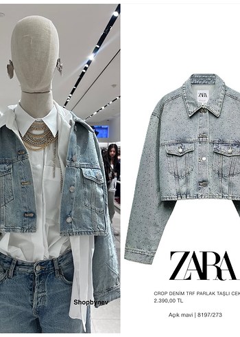 Zara Kadın Denim Ceket - Görsel 5