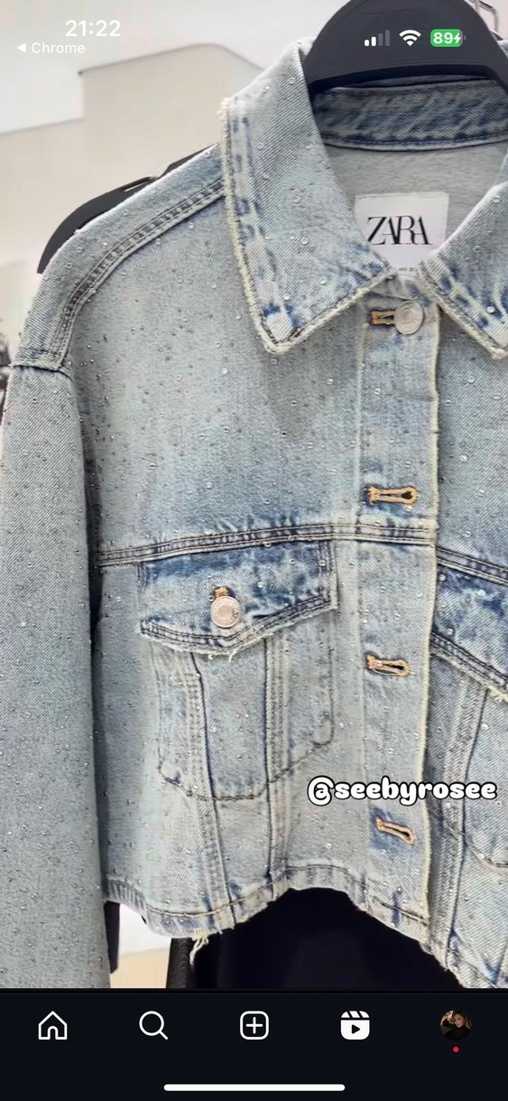 Zara Kadın Denim Ceket - Görsel 4