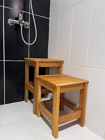Diğer Kayın ahşap banyo tabure