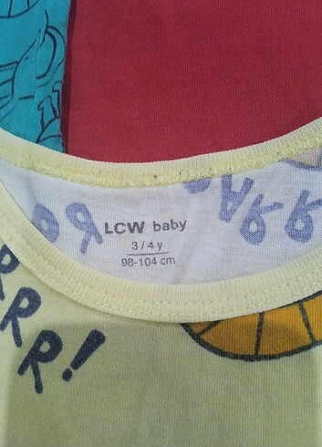 LC Waikiki 3adet 3-4 yaş renkli atlet