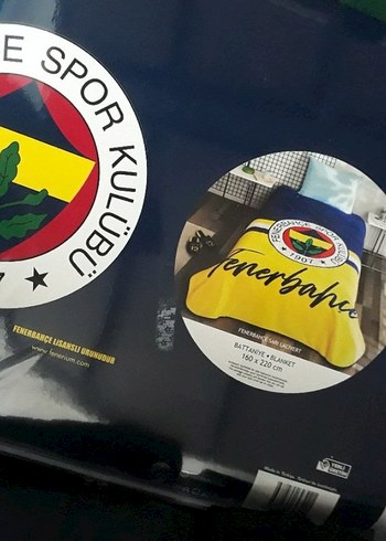 Taç Fenerbahçe Sarı Siyah Battaniye 160x220 cm