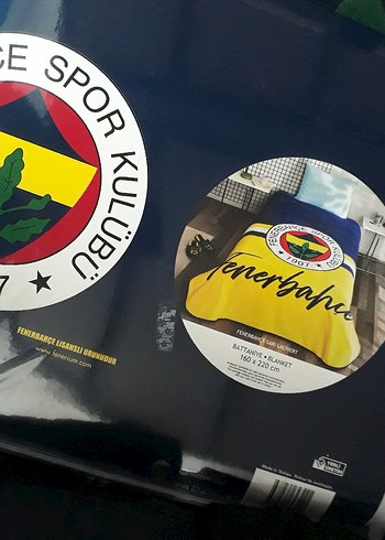 Taç Fenerbahçe Sarı Siyah Battaniye 160x220 cm