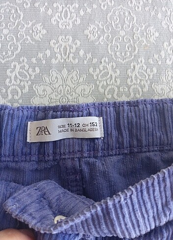 Zara orjinal 11-12 mor kadife etek
