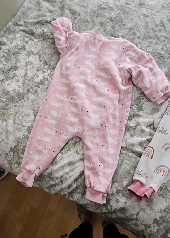 Pastel Baskılı Bebek Polar Uyku Tulumu - Görsel 4