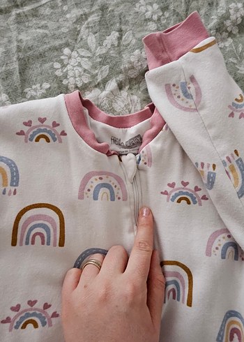 Pastel Baskılı Bebek Polar Uyku Tulumu - Görsel 2