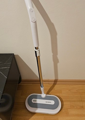 Beyaz Gri Elektrikli Mop +2 Yedek Mop - Görsel 4