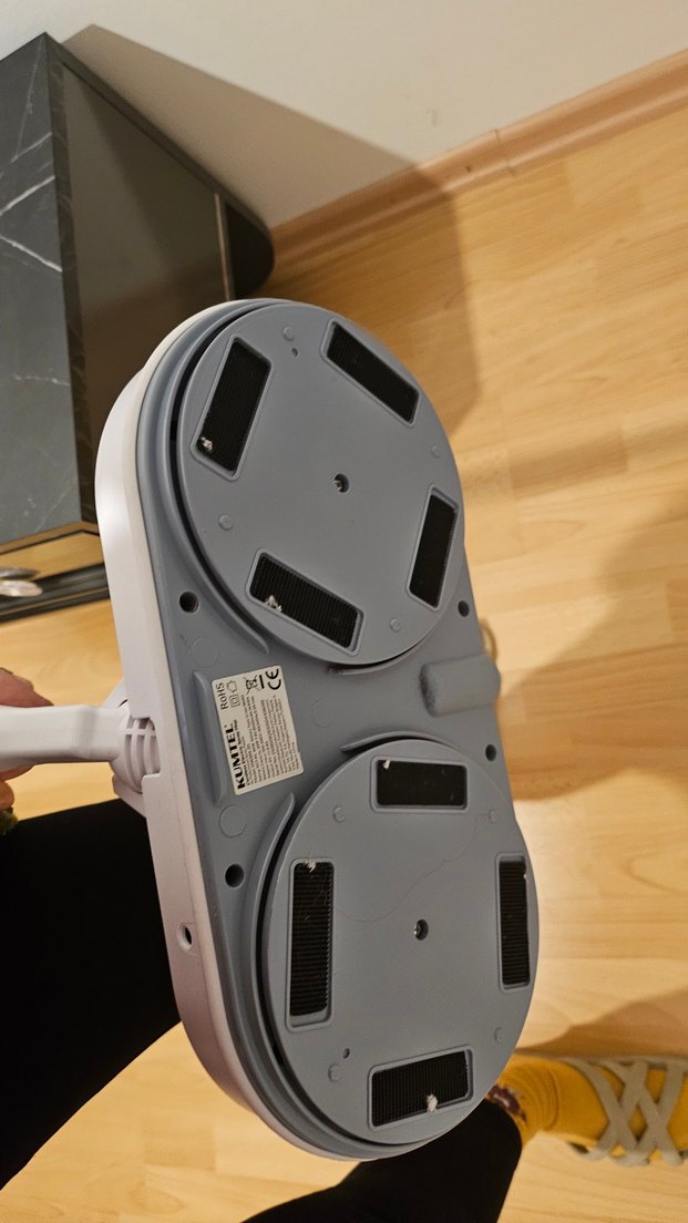 Beyaz Gri Elektrikli Mop +2 Yedek Mop - Görsel 2