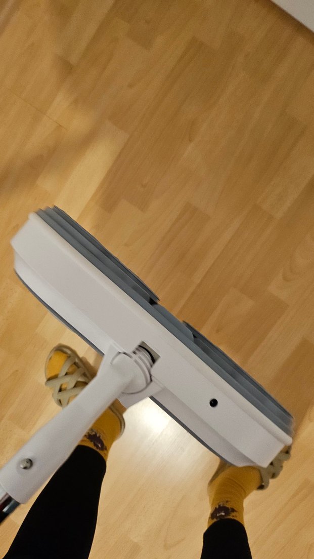 Beyaz Gri Elektrikli Mop +2 Yedek Mop - Görsel 3