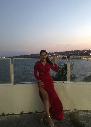 Kırmızı abiye