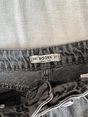 Addax Gri jean şort