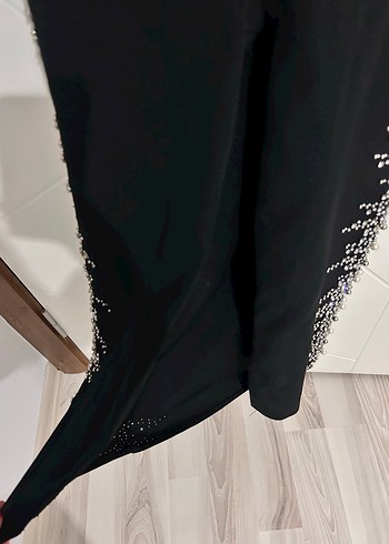 Siyah Uzun Abiye Elbise - Görsel 5