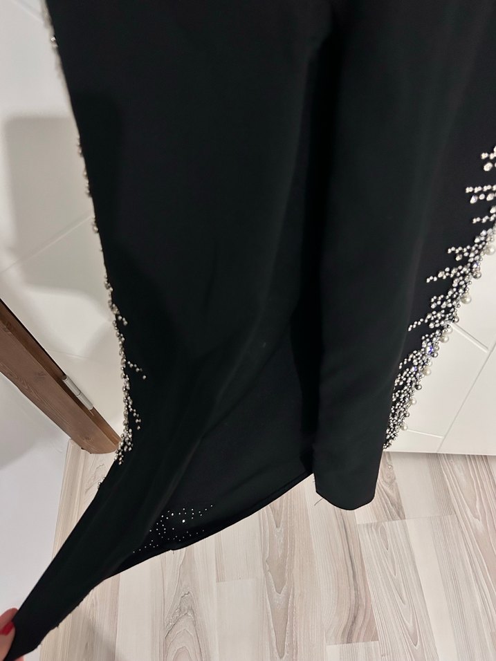 Siyah Uzun Abiye Elbise - Görsel 5