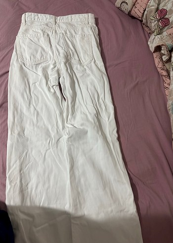 34 Beden beyaz Renk Beyaz Uzun Paçalı Regular Fit Kot