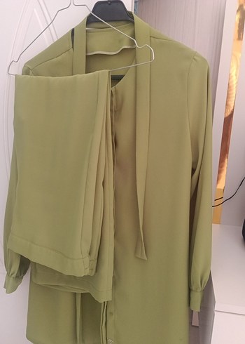 Kadın Haki Uzun Kollu takım özel dikimdir seyyar kemer mevcuttur - Görsel 2