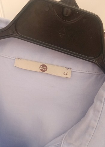 Nakışlı Uzun Kollu Mavi Kadın Keten Gömlek - Görsel 4