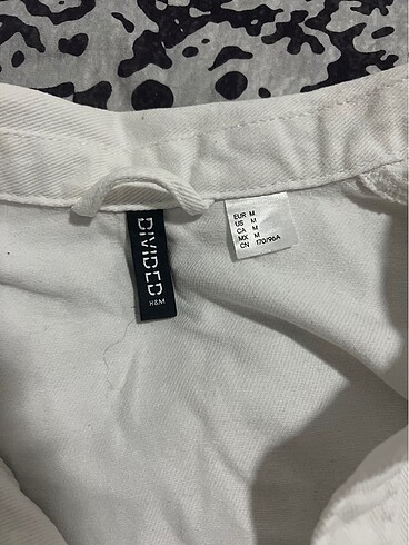 H&M H&M beyaz kot ceket oversize
