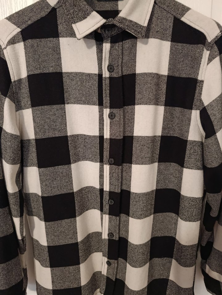 Siyah Ekose Desenli Oduncu Gömlek Erkek Çocuk - Görsel 3