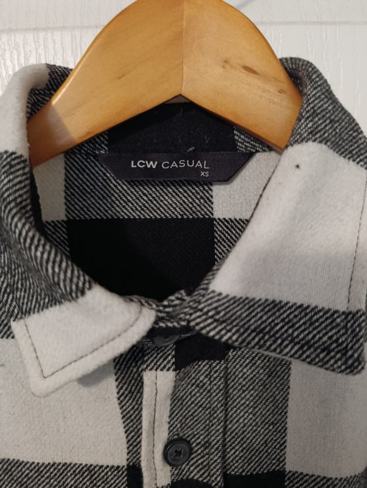 Siyah Ekose Desenli Oduncu Gömlek Erkek Çocuk - Görsel 4