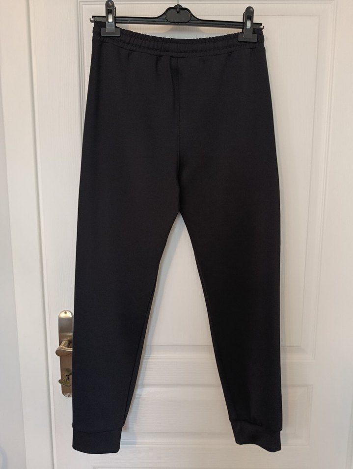 Erkek Siyah Fermuarlı Eşofman Altı - Görsel 5