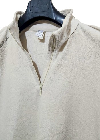 Bej Fermuarlı Erkek Sweatshirt - Görsel 4