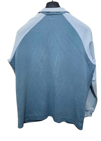 Erkek Gri-Mavi Fermuarlı Sweatshirt - Görsel 2