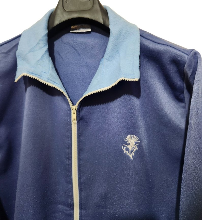 Erkek Mavi Fermuarlı Sweatshirt - Görsel 3