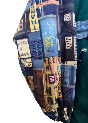 90's Vintage Desenli Ceket - Görsel 5