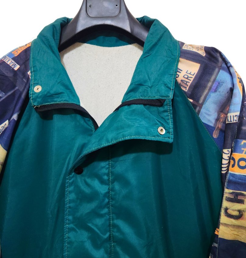 90's Vintage Desenli Ceket - Görsel 3