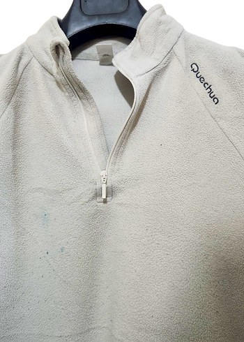 Gri Erkek Yarım Fermuarlı Polar Sweatshirt - Görsel 3