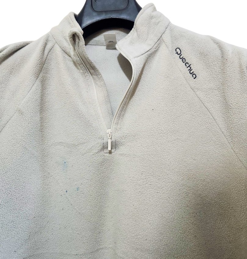 Gri Erkek Yarım Fermuarlı Polar Sweatshirt - Görsel 3