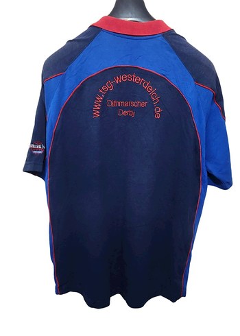 Erkek Koyu Mavi Düğmeli Kısa Kollu Polo Tişört - Görsel 2