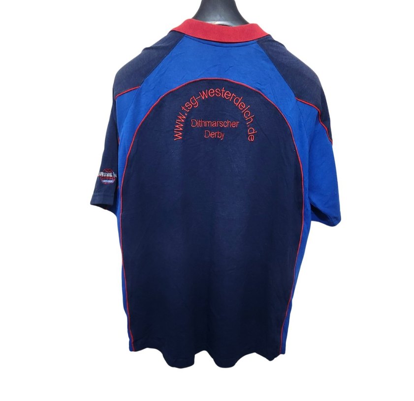 Erkek Koyu Mavi Düğmeli Kısa Kollu Polo Tişört - Görsel 2