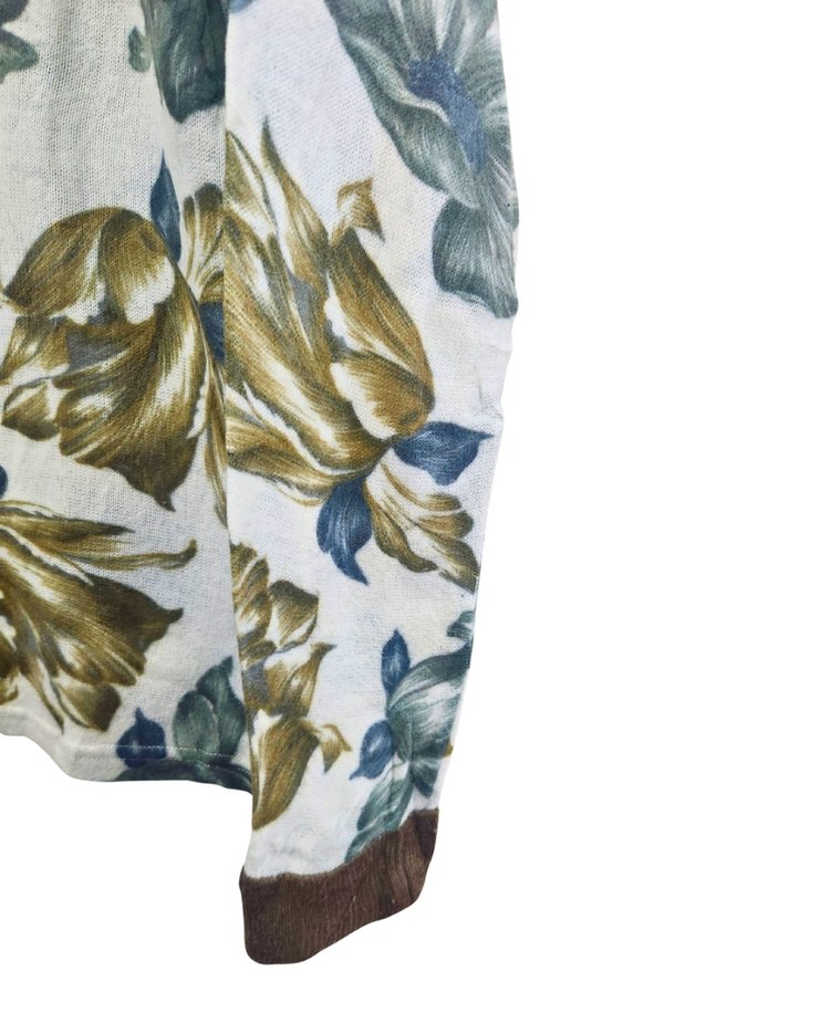 Çiçek Desenli Uzun Kollu Kadın Bluz - Görsel 4