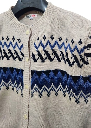 Bohem Tarz Kadın Düğmeli Triko Hırka - Görsel 3