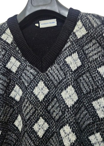 Erkek Gevşek Kesim Örgü Kazak - Görsel 3