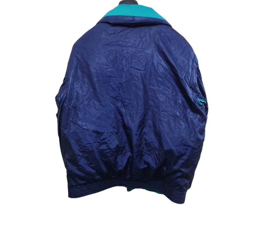 90's Vintage Kaz Tüyü Bomber Çift Taraflı Mont - Görsel 5