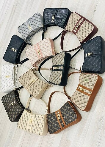 Guess Guess krem baget çanta askılı 