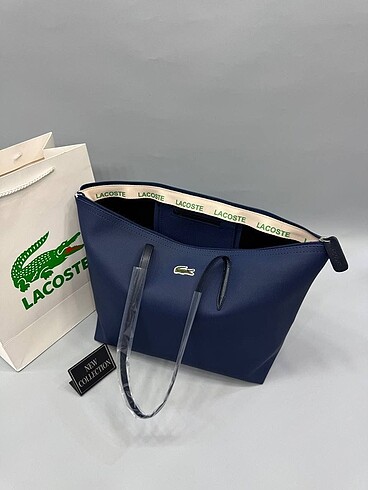 Lacoste lacivert büyük kol çantası