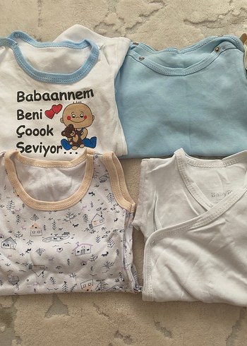 Beyaz Bebek Erkek Çıtçıtlı Kolsuz Body - Görsel 2