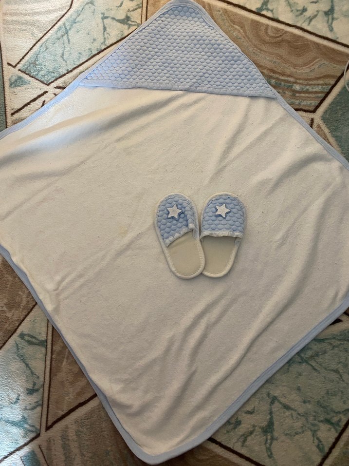 Nakışlı Erkek Çocuk Bornoz ve Battaniye - Görsel 2